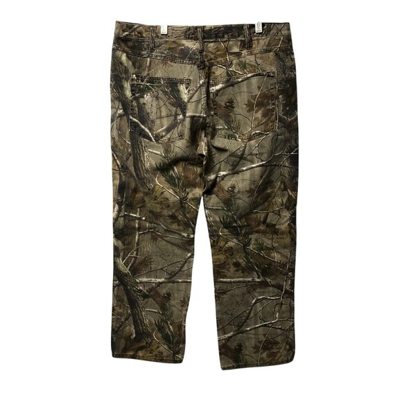Realtree Camouflage Pants Mens Size 38x32 Cotton Hunting Outdoor Apparel Durable - Picture 2 of 5